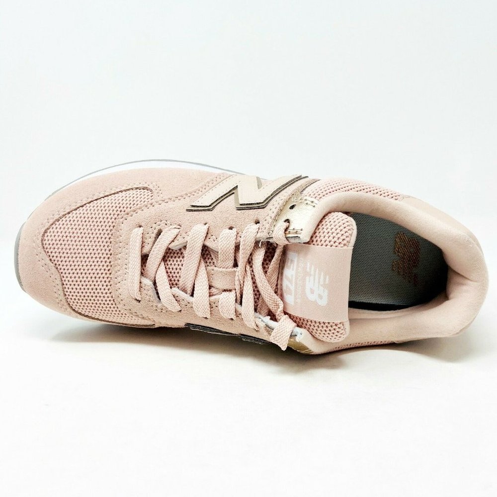 New Balance 574 Oyster Pink Womens Casual Sneakers - Picture 4 of 5